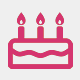 誕生日ケーキのサイズ（ホールの号数・目安人数）